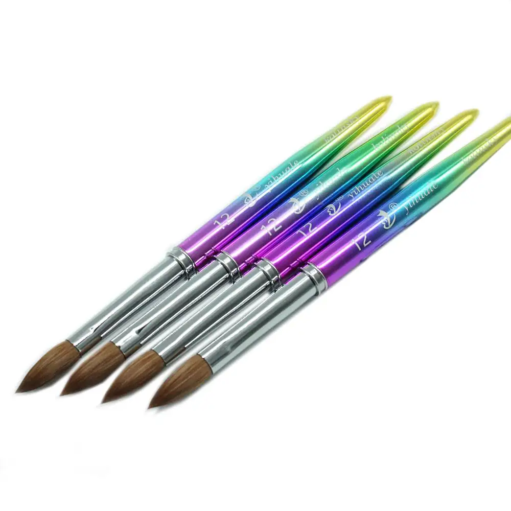 Eval Rainbow 100% соломенная щетка для волос металлическая ручка акриловая ногтей УФ