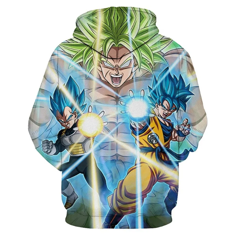 Аниме Dragon Ball Z толстовки с капюшоном и карманами Kid Goku 3D толстовки пуловеры с капюшоном для мужчин и женщин верхняя одежда новые толстовки с капюшоном