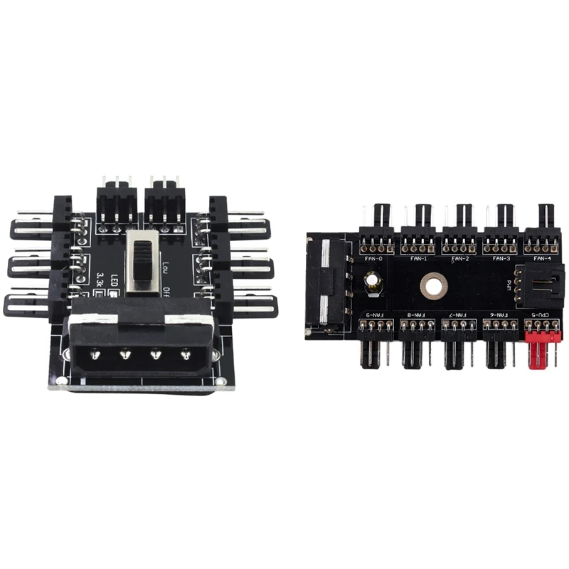 1 шт. концентратор вентилятора Sata 4Pin хаб Pwm и от до 8 Molex охлаждающий вентилятор 3pin