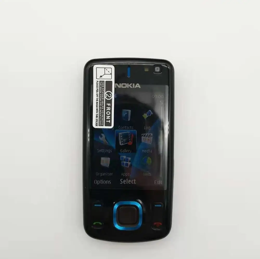 Восстановленный телефон Nokia 6600 слайд Восстановленный сотовый телефон черный цвет Восстановленный - Цвет: Черный