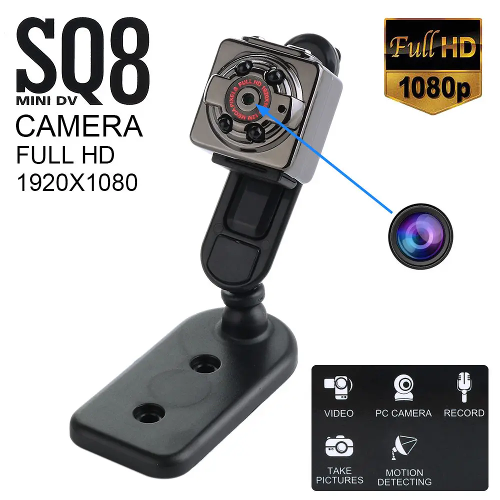 1080p и 960P SQ8 Смарт HD маленькая микро видеокамера Беспроводная камера ночного