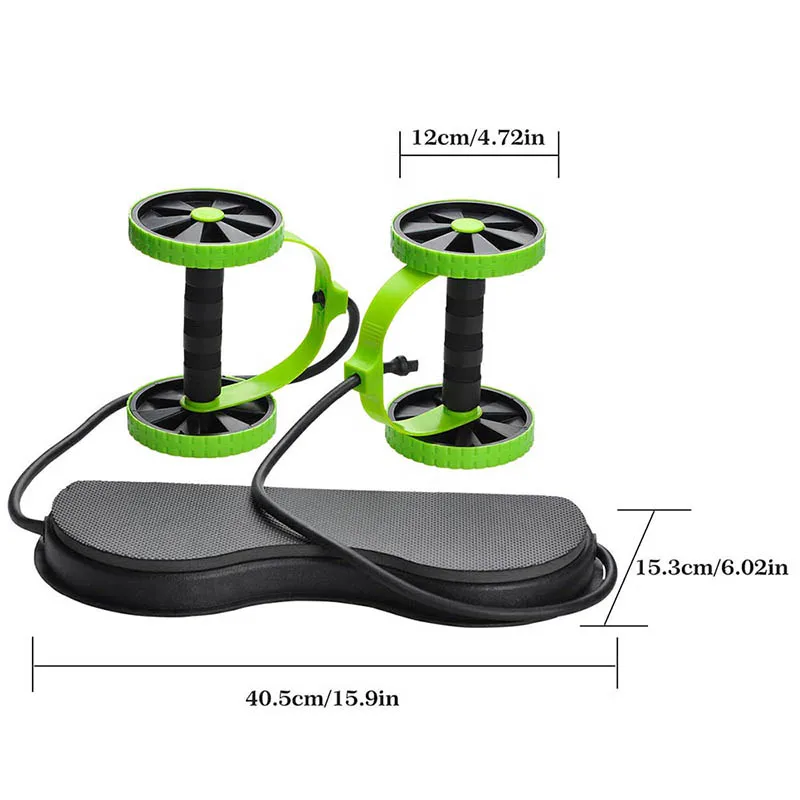 Новинка спортивный ролик с двойным AB роликом для тренировок по фитнесу и