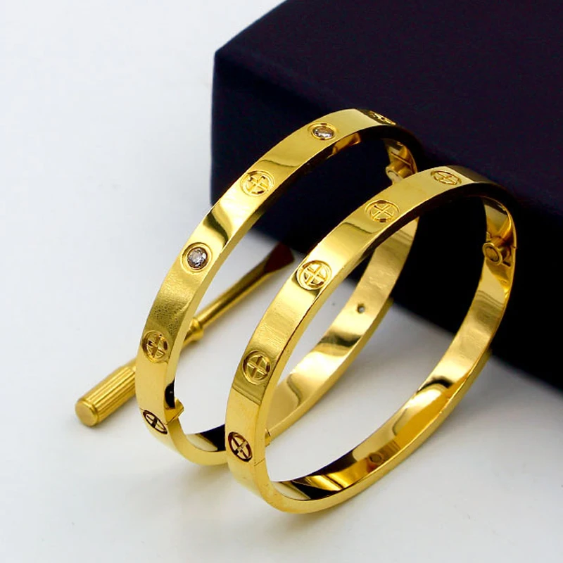 Роскошные титана классический дизайн браслеты с крестом Регулируемый отверткой