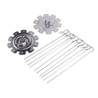 Принадлежности для кухни, барбекю, фритюрницы, 304, клетка для кебаба, электродрель, клетка для обжарки, вилка, щетка для гриля