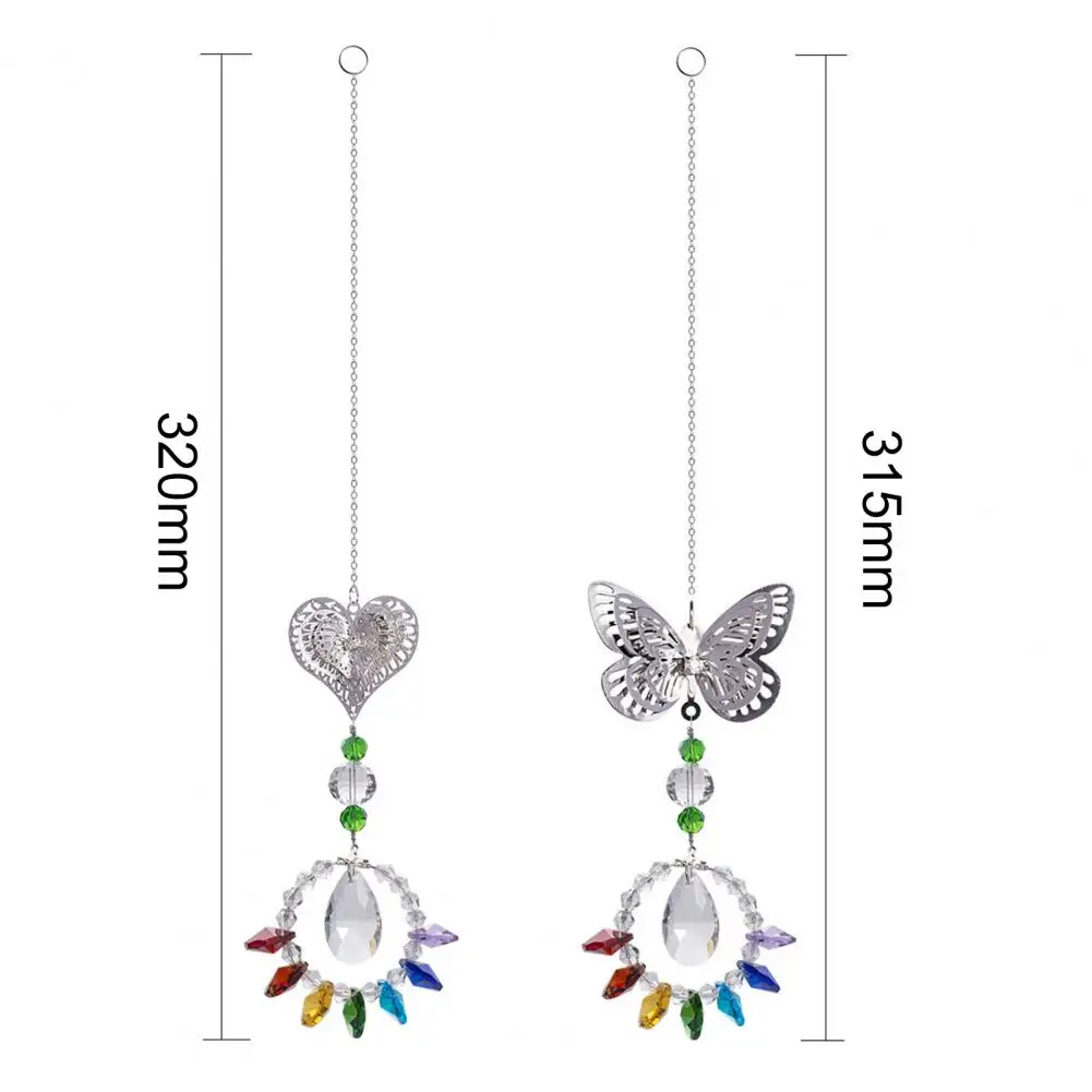 

Hanging Pendant Wide Application Stylish Faux Crystal Home Bright-colored Hanging Widget for Living Room