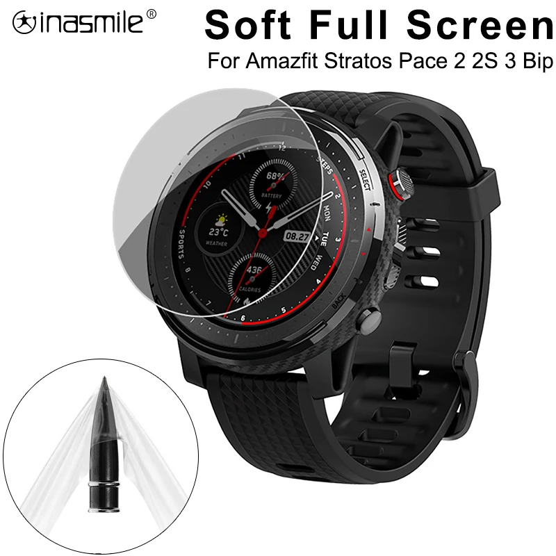 5 /3 /1 шт. мягкая полноэкранная защита смарт часов для Xiaomi Huami Amazfit Stratos 2s Pace Bip Band 2 Verge