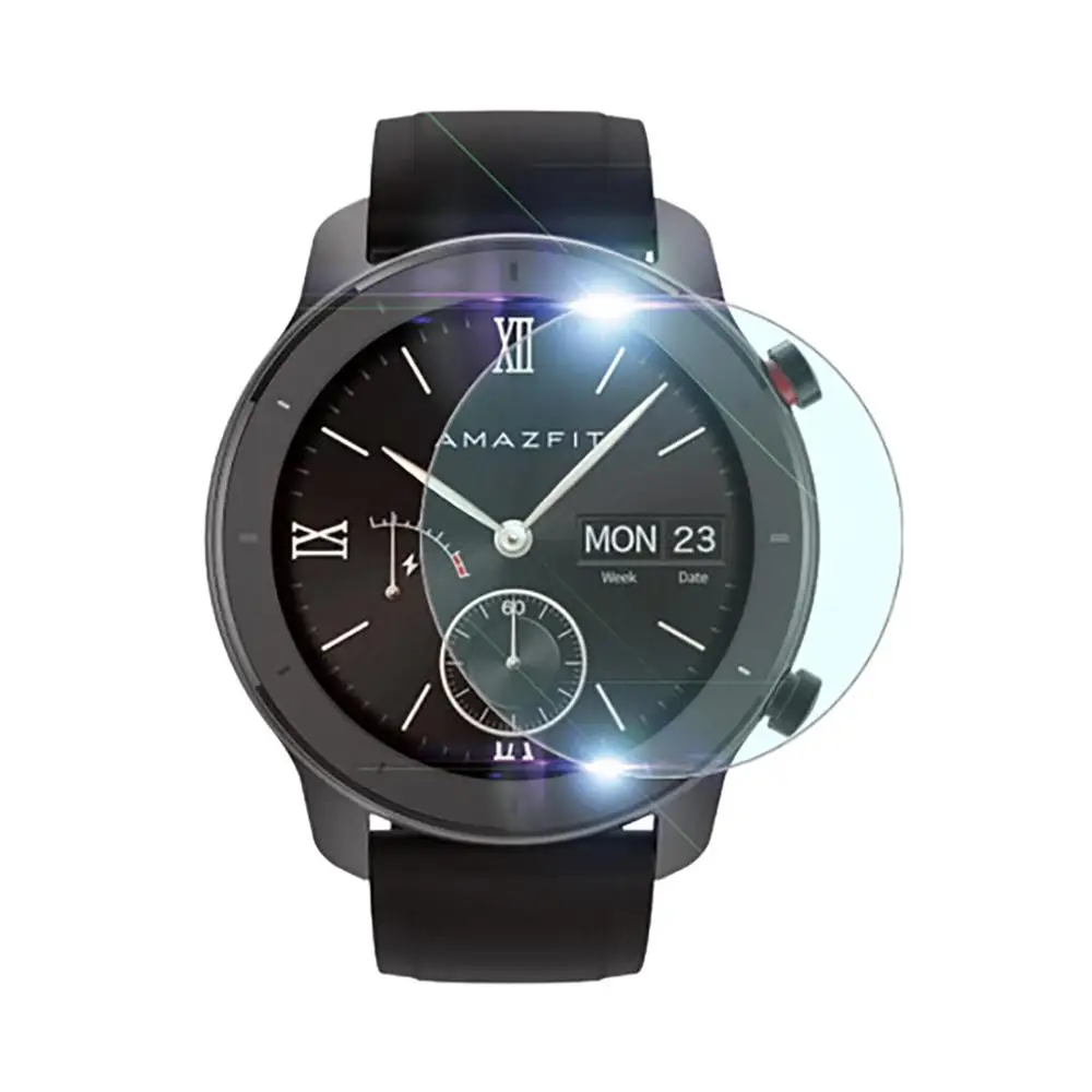 Защитная пленка из закаленного стекла 2.5D изогнутая для Huami AMAZFIT GTR 42 мм 47 защитные