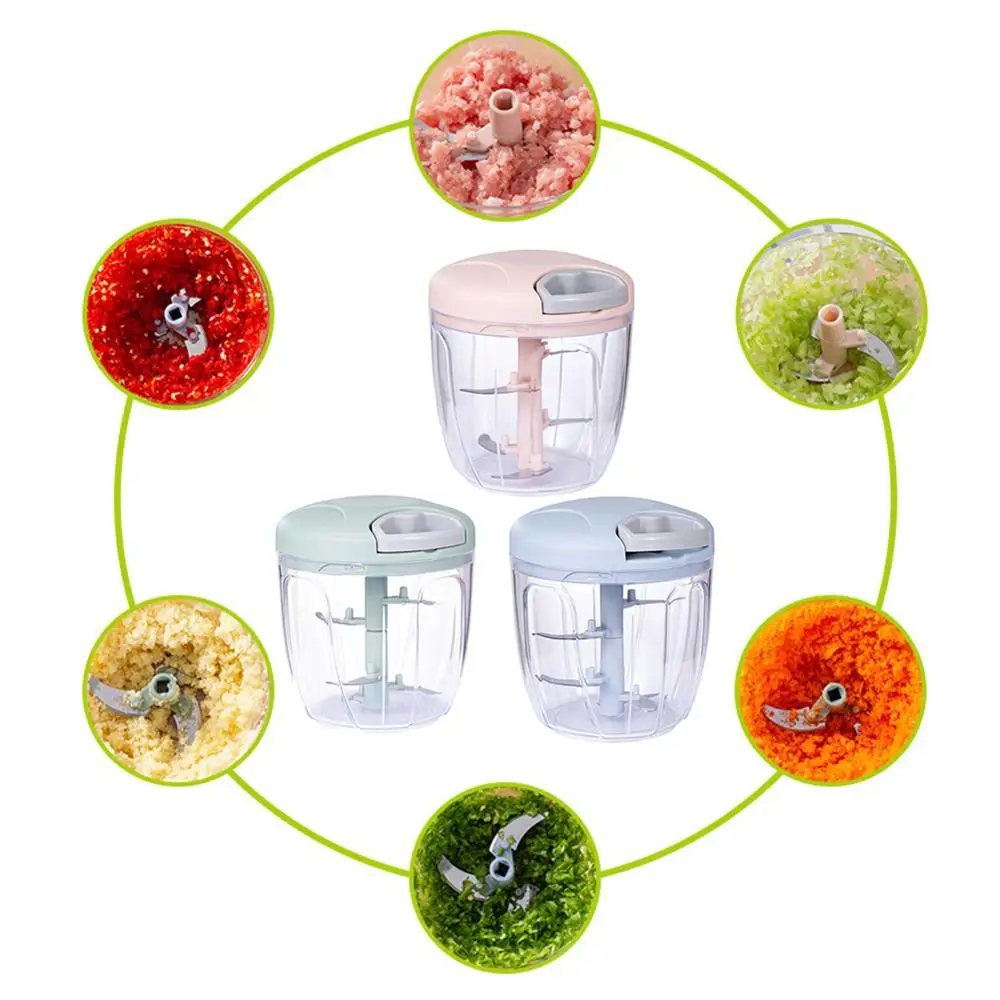 Multifunction High Quality New Speedy Design Vegetable Fruit Twist Shredder Manual Meat Grinder Chopper Garlic Cutter | Дом и сад