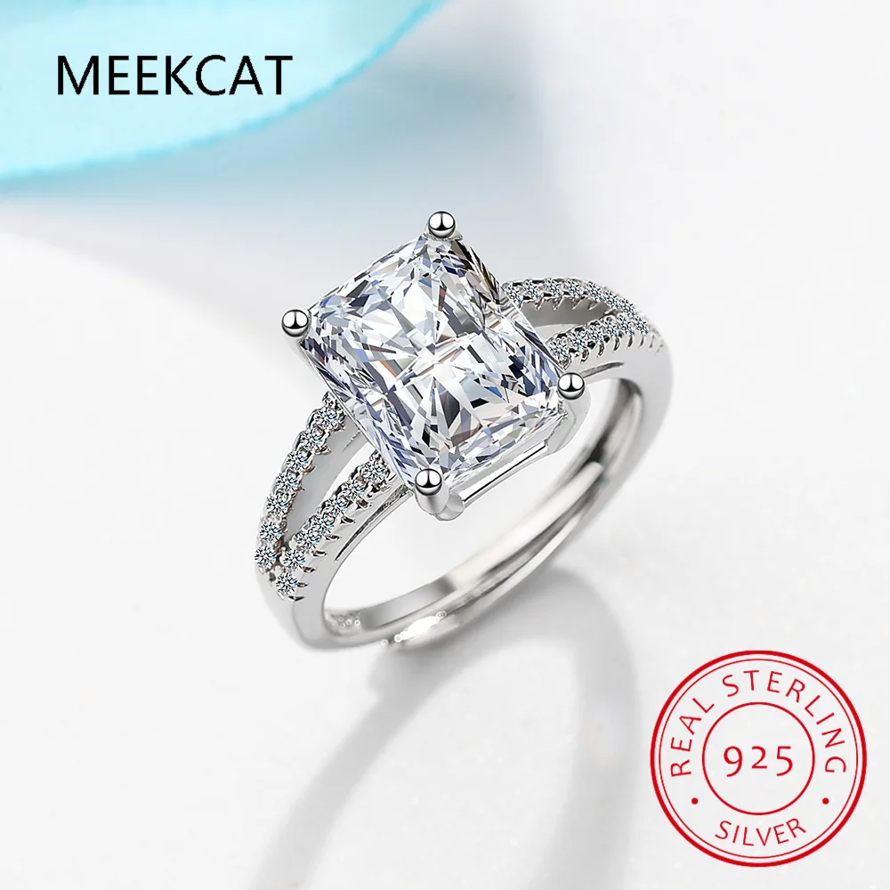 

925 Solid Silver Rings For Women Wedding Jewelry Bijoux AAAAA zirconia vintage Accessories Engagement Bague Bijouterie