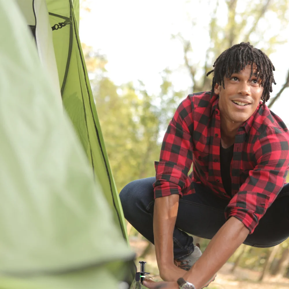 

16pcs Lengthened and Thickened Outdoor Tent Nails Non-Rust Tent Ground Nails