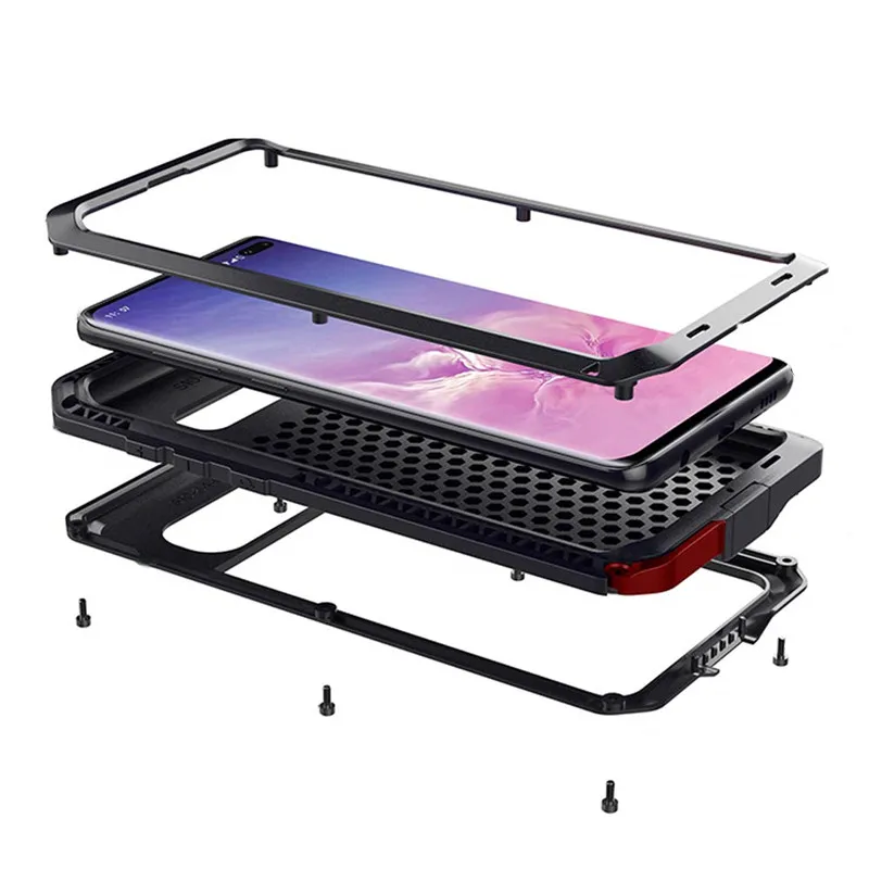 

Luxury Armor Metal Full Protection Case for Samsung Galaxy Note 20 10 9 8 S20 S21 Ultra S8 S9 S10 Plus S10e S7 Shockproof Cover
