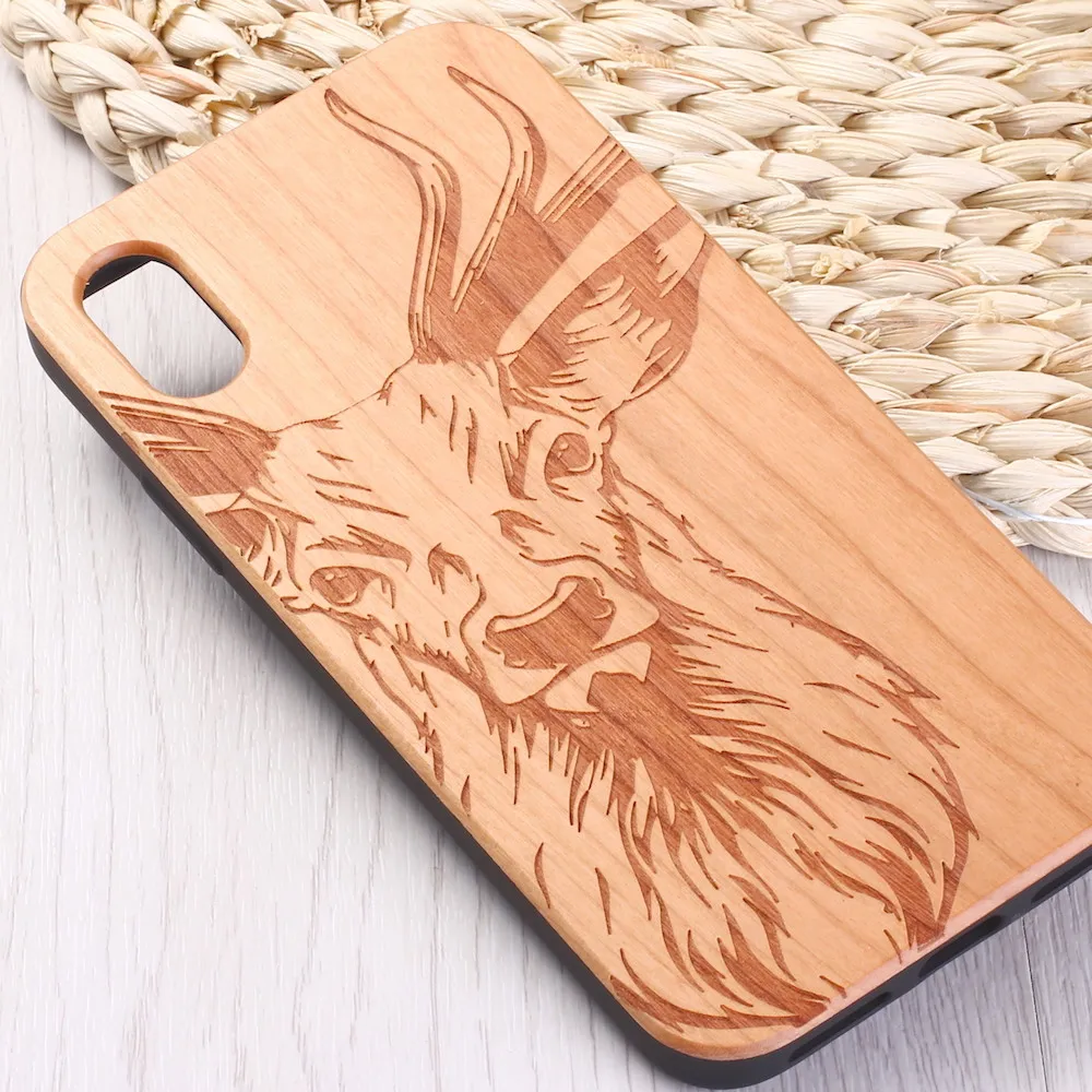 Чехол для Телефона iPhone 6 6S 6Plus 7 7Plus 8 8Plus XR X XS Max 11 Pro Max с гравировкой в виде лося, оленя, лося, дерева