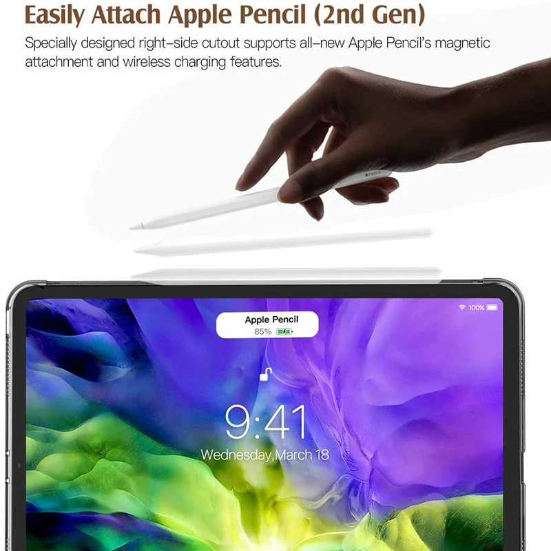 Чехол для iPad Pro 11 &quot2018 тонкий легкий прозрачный матовый защитный чехол тройного