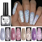 UR SUGAR 7,5 мл светоотражающий Серебряный Фиолетовый Блестящий цветной гель блестящий эффект впитывающий УФ светодиодный гель для ногтей цветной гель для ногтей Сделай Сам красота