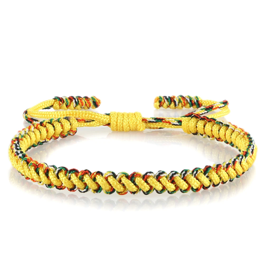 Очаровательный плетеный браслет с китайскими змеиными узлами для мужчин и