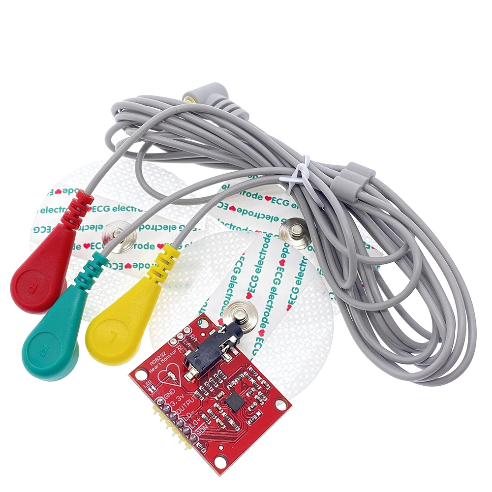 Модуль ЭКГ AD8232 измерение показателей импульсный модуль датчика для Arduino kit|module