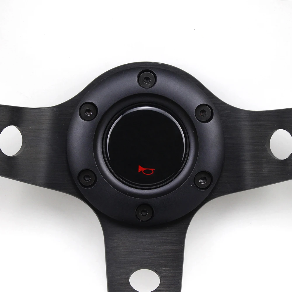330 мм 13 дюймов черный замша кожа глубокое блюдо дрейфующих Спорт гоночный руль |