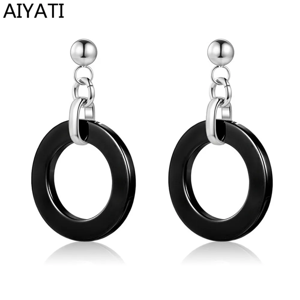 

Romantic Ceramic Stud Earrings For Women Wedding Elegant Christmas Jewelry Kлипсы Hа Yши Oorbellen Voor Vrouwen