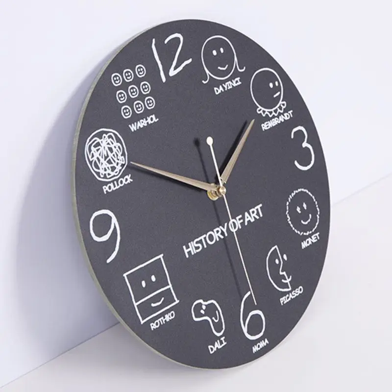 Math Clock Unique Wall Modern Design Novelty Maths Equation - Each Hour Marked by a Simple | Дом и сад