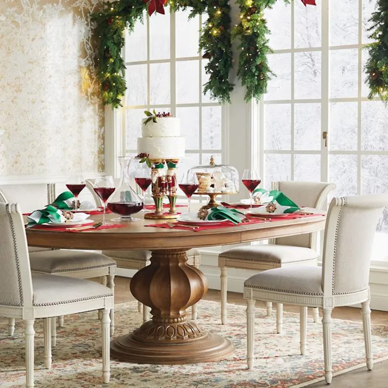 Estante para aperitivos de &aacute;rbol de Navidad, adornos artesanales de resina de Navidad, bandeja port&aacute;til, soporte para pastel, decoraci&oacute;n de pastel, mesa de postre de Navidad-5