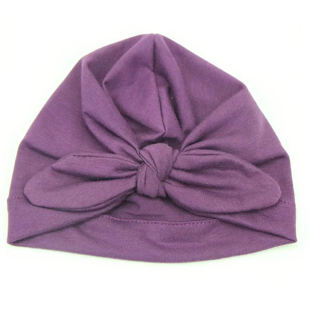 6 цветов милая детская шапка завязанные кроличьи уши модель хлопковой шапки