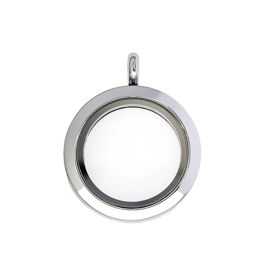 Jewelry for Women Charms Necklace Keychain Collars stone 5pcs magnetic plain 25mm round glass living floating locket making gift | Украшения