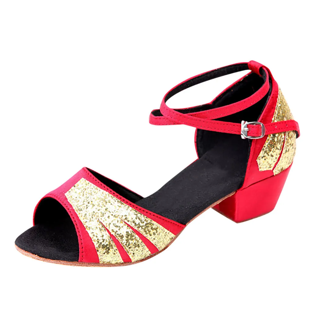 Летняя Детская Обувь для маленьких девочек принцесс танцев бальных танго