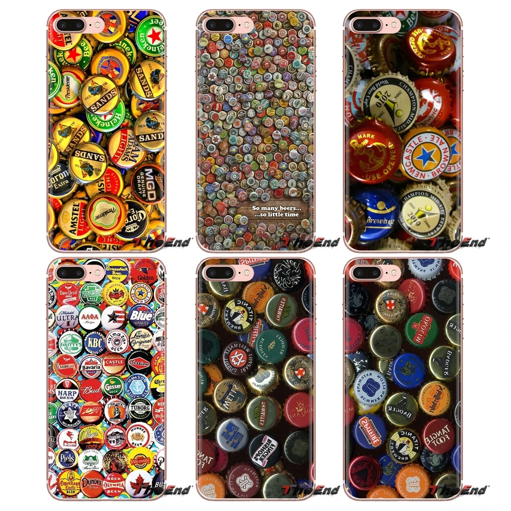 Многие крышки для пивных бутылок узор коллаж чехол телефона Samsung Galaxy J1 J2 J3 J4 J5 J6 J7 J8