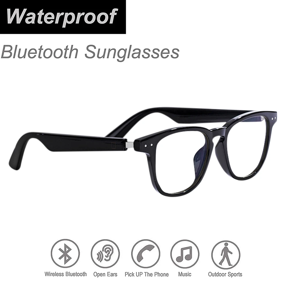 저렴한 스마트 안경 날씨-노이즈 캔슬링 마이크 스마트 스피커 선글라스, 패셔너블한 블루투스 오디오 선글라스