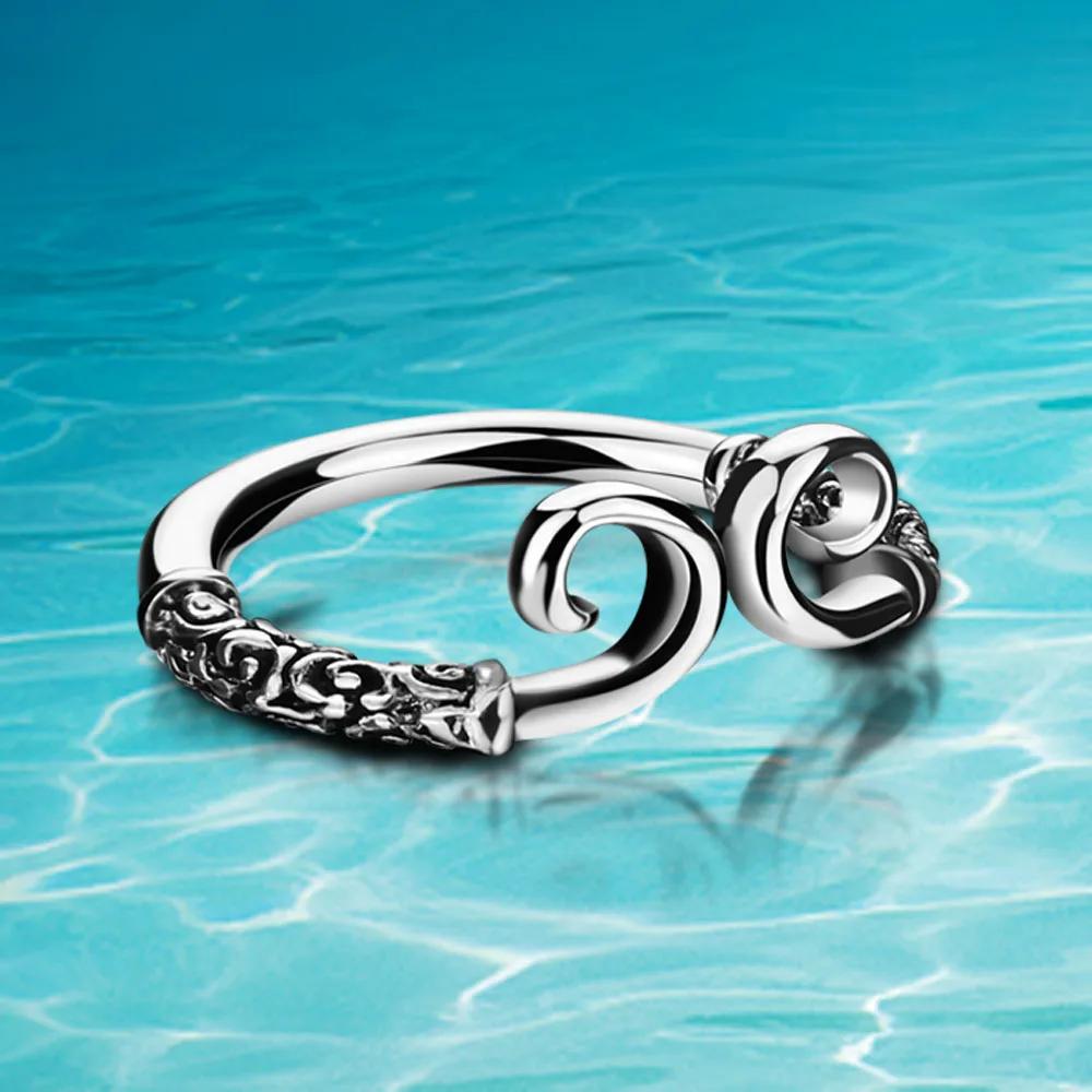 

Journey to the West, Monkey King, wishful hoops charm ring, 925 sterling silver rings, Thai silver rings,women ladies rings