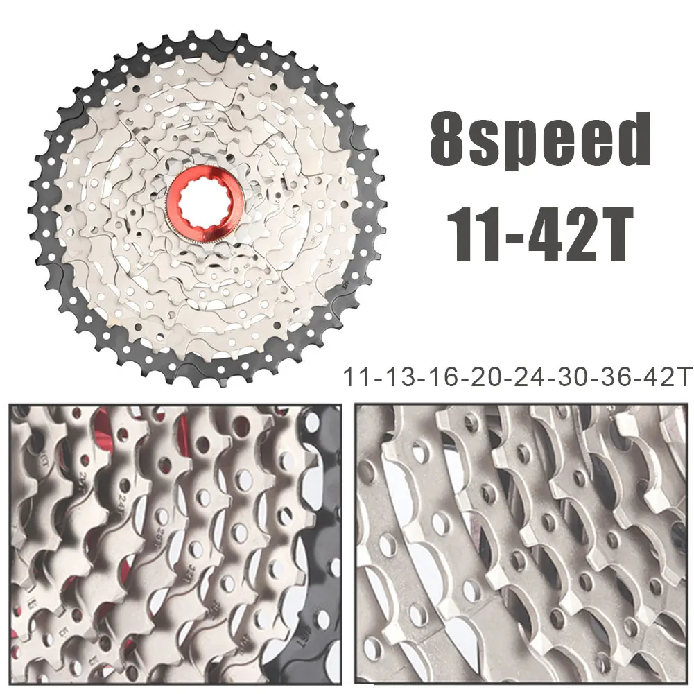 

Cassette 8s Speed Freewheel Sprocket Gear Ratio11-42T MTB Bike Chain Wheel Parts Mountain bike freewheel freewheel