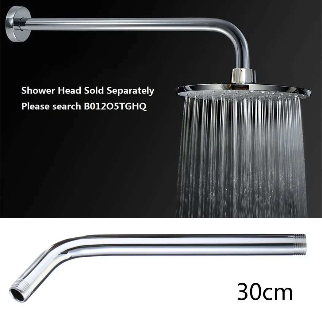 

1/2\"-14 NPT Extension Pipe 12\" Extension Arm High Quality Shower Head