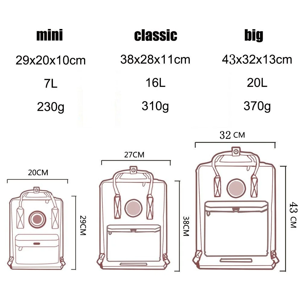 

Bolso Mochila clsica con logotipo de zorro Original, Mini Mochila impermeable para adolescentes