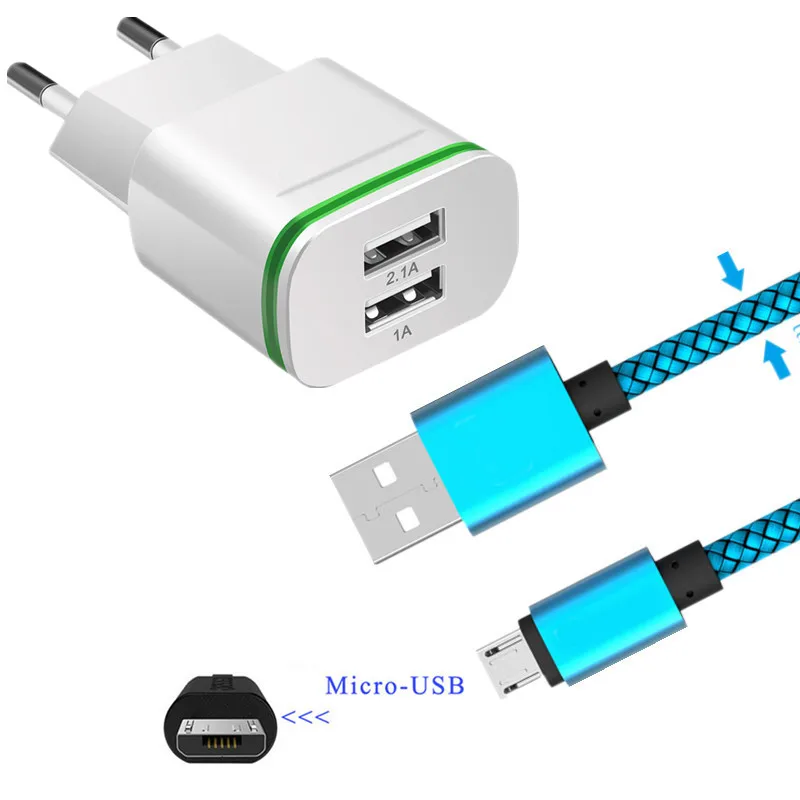 Короткий Micro usb кабель для быстрой зарядки штепсельная вилка европейского