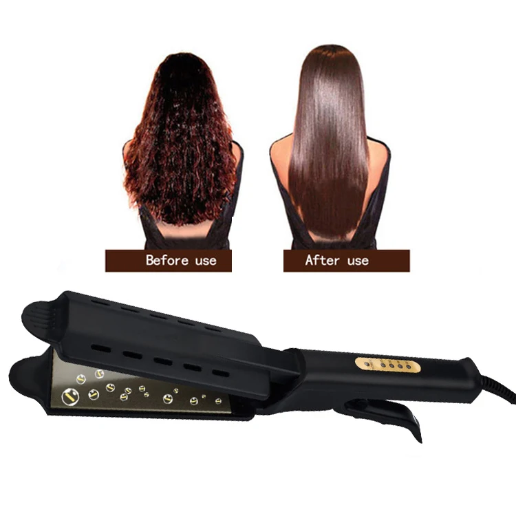 infrared hair iron Профессиональный электрический выпрямитель для волос 4 передач регулировка температуры волос плоский Утюг выпрямление волос Паровая керамическая паровая укладка