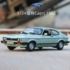 Модель классического автомобиля Ford 1982 Капри 1:24, модель автомобиля из сплава, литой металлический игрушечный автомобиль, модель автомобиля, коллекционная имитация, детская игрушка в подарок