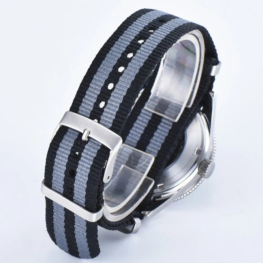 

Corgeut 41mm Man's Watch Miyota 8215 Automatic Mechanical Waterproof Luminescent Sterile Dial Calendar Sapphire Glass Nylon