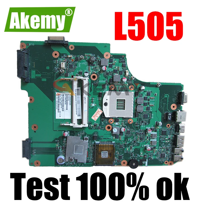 

AKEMY SPS V000185590 For toshiba satellite L505 Laptop motherboard HM55 DDR3 6050A2284301-MB-A02