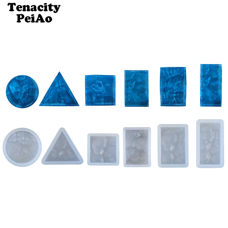 6 штук DIY пульсации кулон силиконовый пресс форма для изготовления ювелирных