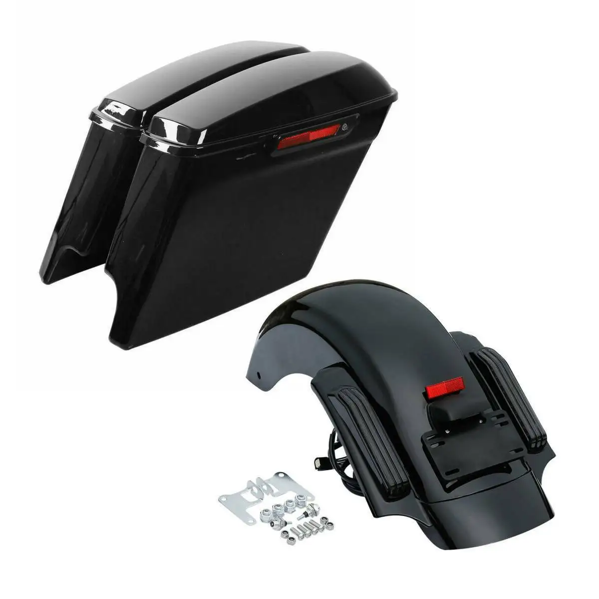 Удлиненные сиденья для мотоцикла 5 дюймов система заднего крыла Harley Touring Road King Street