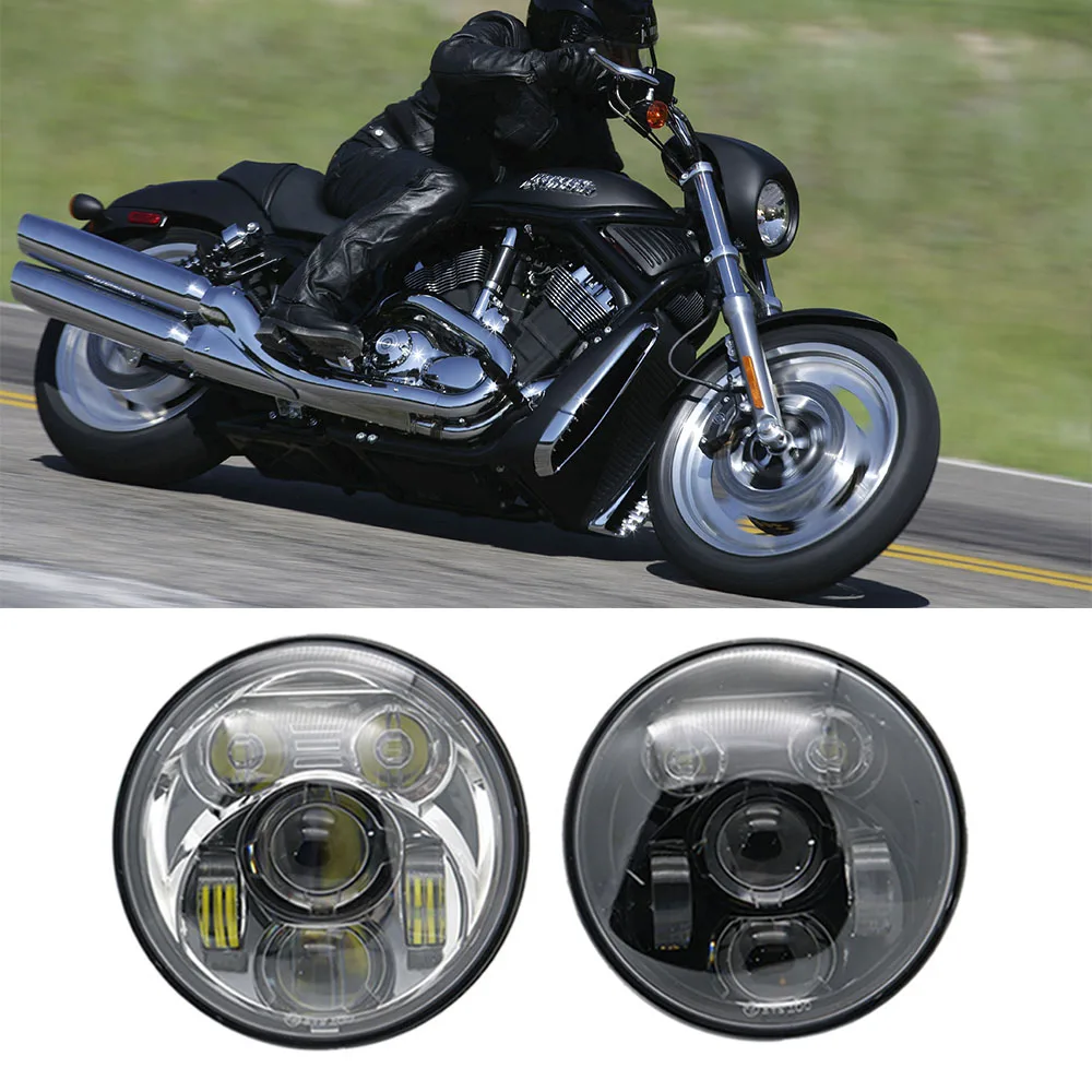 Для Harley Davidson Street 750 светодиодная фара 5 3/4 &quotharley для мотоцикла h4 Led 75 дюймов harley