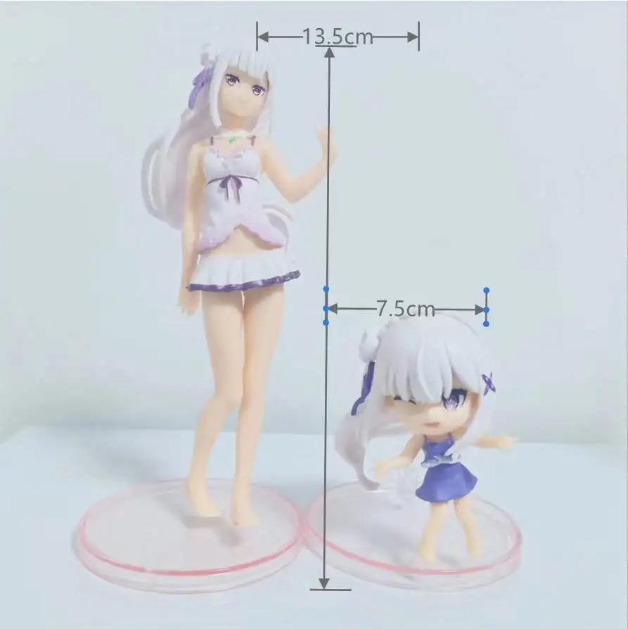 Экшн-фигурка аниме Re: жизнь в другом мире от нуля ПВХ Модель Рем рам Эмилия