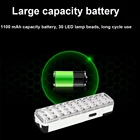 Многофункциональный светодиодный аварийный фонарь, 30 светодиодов, 2 режима, встроенный литиевый аккумулятор 1100 мА  ч, для кемпинга, улицы