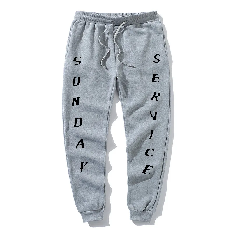 

Sweatpants Kanye-West Joggers Sunday Service Printed Pants For Women Men
