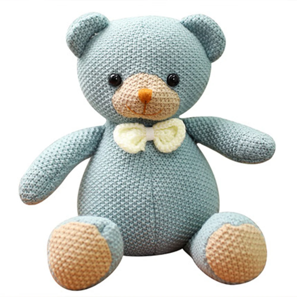 

Cute Elephant Bear Rabbit Hairline Doll 35cm Plush Toy Child Soothing Doll Sleeping Hold Girl Gift