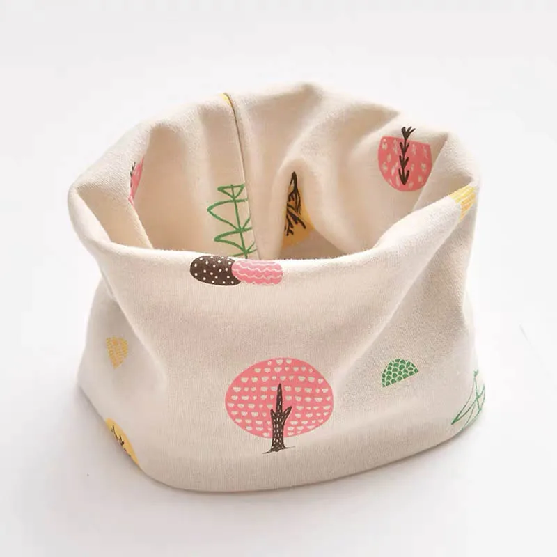 

Baby Scarf For Fall/Winter Windproof Warmth Collar Cotton For Boys Girls Soft Cartoon Print Pattern Cute Children's Scarf C79