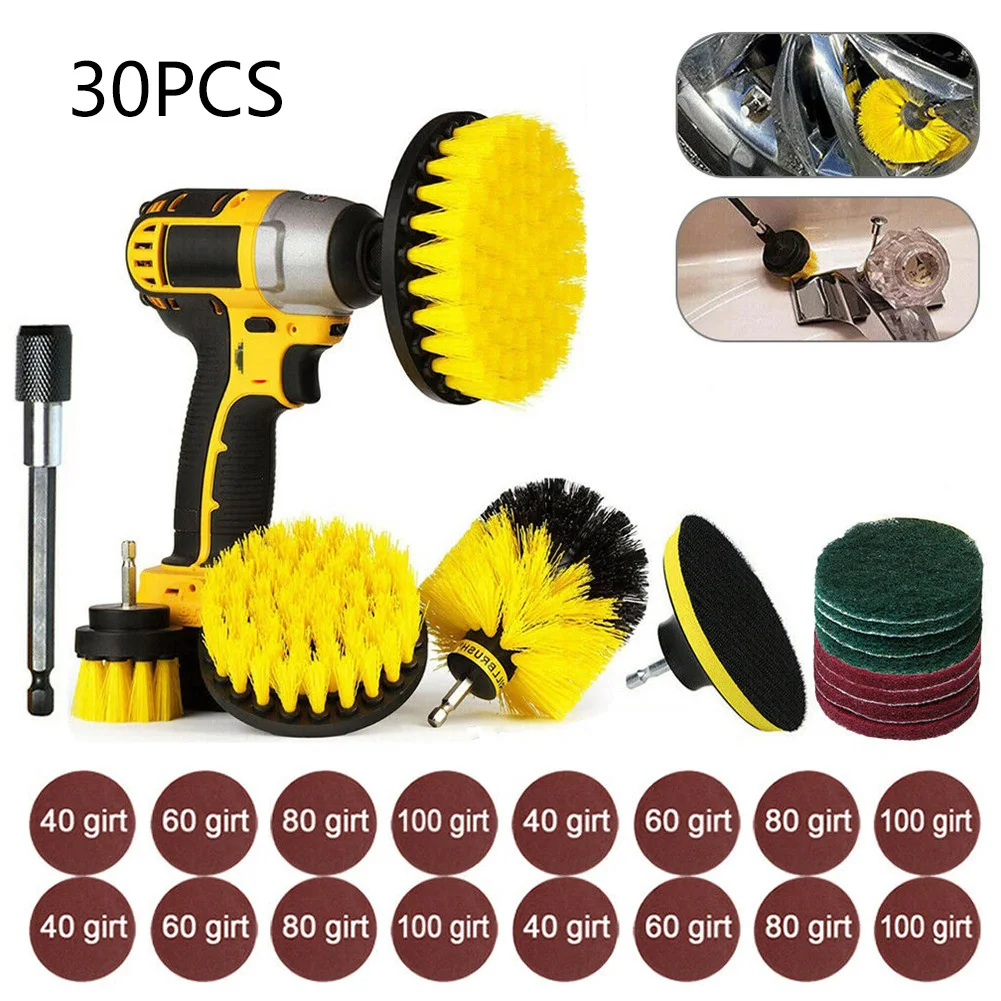 30 X Щетка для сверления ванна очистки электрической затирки мощный скруббер