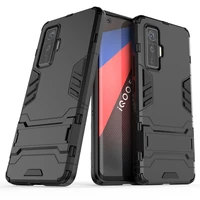ring stand shockproof tpu bumper coque cover for vivo iqoo5 iqoo 3 5 pro 5pro neo neo 3 5g case hard pc shell