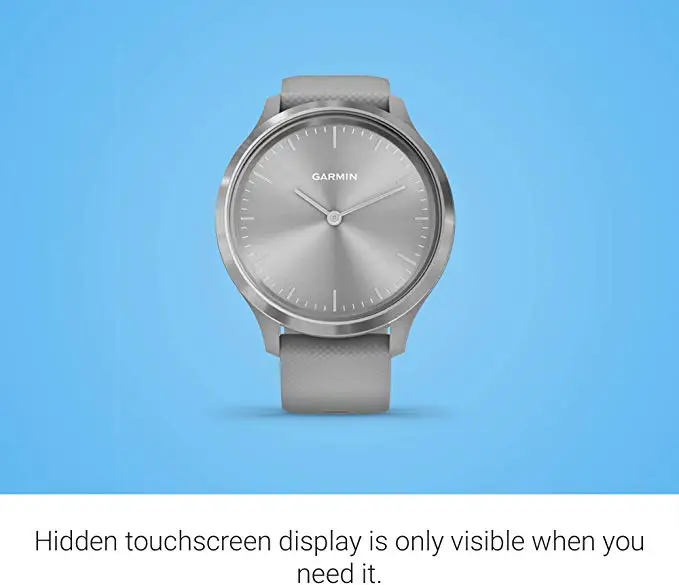 Женские гибридные умные часы Garmin move 3 с реалистичными ручками и скрытым сенсорным