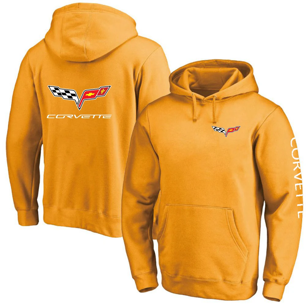 

2021 Spring and Autumn Chevrolet Corvette Hoodies Customize Casual Fashion Fashion Coats Tops Pullover Fleece Cotton Sweatshirts